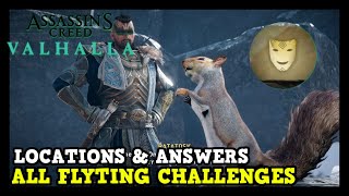 Assassins Creed Valhalla All Flyting Answers amp Locations Slam Master Trophy  Achievement Guide [upl. by Ia]