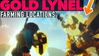 How to Beat and Farm Gold Lynels in Zelda Breath of The Wild [upl. by Coates]