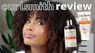 curlsmith wash n go tutorial  review  natural hair products [upl. by Elleinahc]