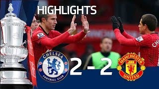 Manchester United vs Chelsea 22 official goals and highlights FA Cup Sixth Round  FATV [upl. by Nalid]