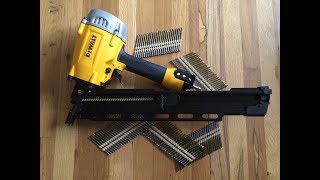 DeWalt Framing Nailer Review amp Use  Model DWF83PL [upl. by Rhodie]