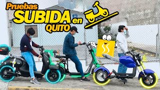 PRUEBAS EN SUBIDA  SCOOTER CITYCOCO Y MOTOS ELECTRICAS EN QUITO ECUADOR KissuEcuador 2021 [upl. by Enitsyrhc]