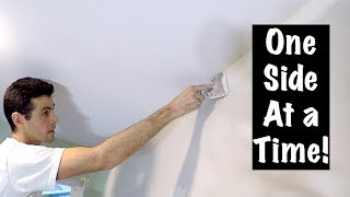 HOW TO COAT INSIDE CORNERS BY HAND drywall [upl. by Mame371]