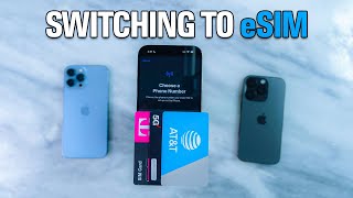 iPhone 14  How To Setup eSIM Easily [upl. by Hyams]