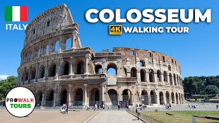 Colosseum Walking Tour  4K  Rome Italy [upl. by Letch]