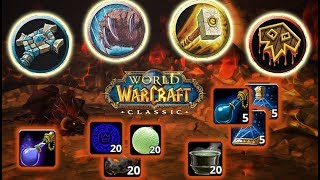 Phase 1 Healer Consumable List  Classic WoW  Molten Core and Onyxia [upl. by Enahc]