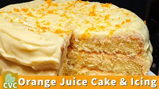 Orange Juice Cake with Concentrate  Orange Cake amp Icing [upl. by Aisila90]