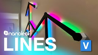 Nanoleaf Lines  My DIY Lighting Setup with Matte Black Skins [upl. by Yrod]