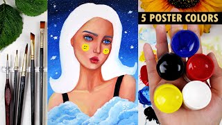 Portrait Painting Using 5 Poster Colors  Tagalog Philippines [upl. by Michelsen526]