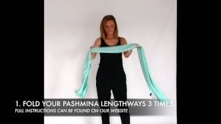 THE ITALIAN KNOT  How to Wear a Pashmina [upl. by Isaac]