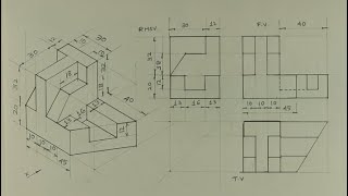 Orthographic Projections  Engineering Drawing  Technical drawing [upl. by Adelaja696]