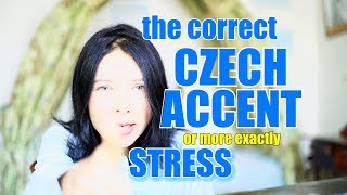 CZECH 3  Czech accent stress [upl. by Bixler106]