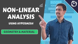 Hypermesh NonLinear Analysis Tutorial Geometry amp Material [upl. by Adnovaj]