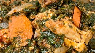 Kontomire Stew  Ghanaian Spinach Stew [upl. by Ahsenwahs]