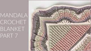 Mandala Crochet Blanket  Part 7 [upl. by Auhs394]