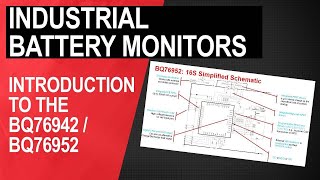 Introduction to the BQ76942  BQ76952 [upl. by Anyk66]