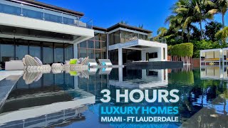 Tour 50 ULTRA Luxury Homes  MIAMI  FT LAUDERDALE [upl. by Retsub]