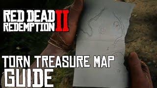 Red Dead Redemption 2 TORN TREASURE MAP GUIDE HOW TO GET OTIS MILLERS REVOLVER [upl. by Ataynek]