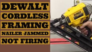 Dewalt Framing Nailer Jammed Wont Fire Cordless 20V DCN692B [upl. by Rapsac]