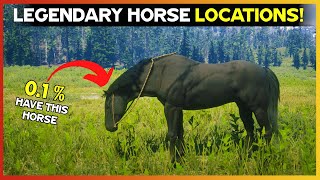 Get The Legendary Horse with Locations  RDR2 [upl. by Ecirtaeb]