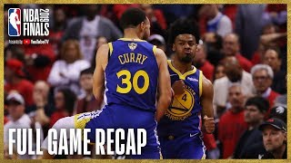 WARRIORS vs RAPTORS  Golden State Ties Up The Series  NBA Finals Game 2 [upl. by Rise]