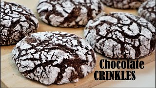 Fudgy And Chewy CHOCOLATE CRINKLES [upl. by Johnathan]