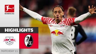 RB Leipzig  SC Freiburg 31  Highlights  Matchday 11 – Bundesliga 202324 [upl. by Winter]