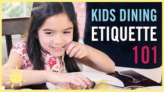 KIDS DINING ETIQUETTE 101 with an Expert Coach [upl. by Krall328]