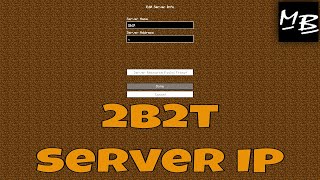 Minecraft 2b2t Server IP Address [upl. by Dwane]