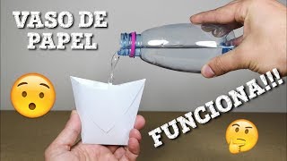 COMO HACER UN VASO DE PAPEL [upl. by Reinar965]