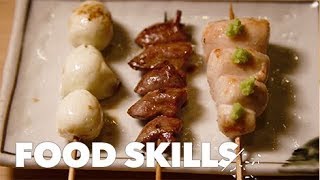 Japanese Yakitori Is a ChickenLovers Dream  Food Skills [upl. by Delfeena]