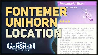 Fontemer Unihorn Location Genshin Impact [upl. by Tini]