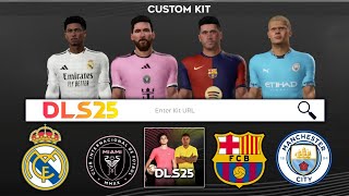 How to get any club amp national Team Kits in DLS 25 [upl. by Kanal]