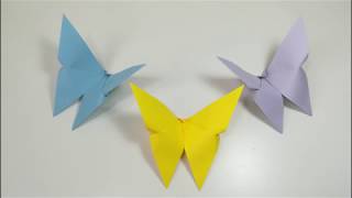 COMO HACER UNA MARIPOSA DE PAPEL ORIGAMI [upl. by Alled]