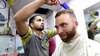 The ULTIMATE Indian HAIRCUT EXPERIENCE  Full Shave  Massage  Kolkata India [upl. by Bil]