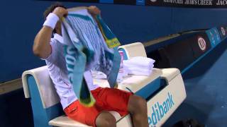 Marcos Baghdatis Destroys FOUR Racquets  Australian Open 2012 [upl. by Netta803]