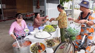 Bữa Ăn Sáng Miền Quê với món Bún Riêu Ốc Giò Heo vô cùng hấp dẫn ai cũng thích  HQ 1311 [upl. by Ozmo]