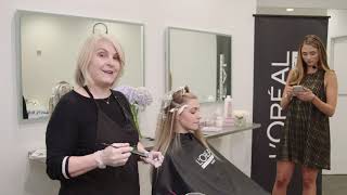 Hair Color How To Balayage with Majirel GLOW [upl. by Ivek]