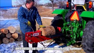 3PT16T21  16 Ton Dual Action 3 PT Tractor Mount Log Splitter [upl. by Nnylg]