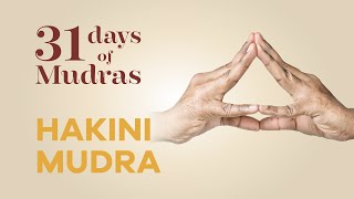 Day 16  Hakini Mudra  31 Days of Mudras [upl. by Lud]