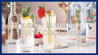 3 Easy Fruity Cocktails  Grey Goose Vodka [upl. by Livy]