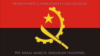 National anthem of Angola PTEN lyrics  Hino nacional de Angola [upl. by Cheyney]