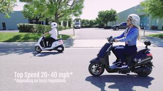 Long range 60 mile Zoom Electric Scooters amp Electric Moped Scooters Review [upl. by Ontine]