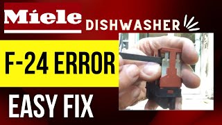 Miele Dishwasher  💦Water Not Hot  F24 Error⚠️  FIXED [upl. by Droffig299]