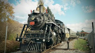 This STEAM TRAIN runs on ACTIVE TRACKS in Canada [upl. by Egidius]