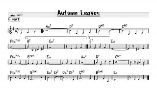 Autumn Leaves E minor version  Play along  C version [upl. by Ruprecht]