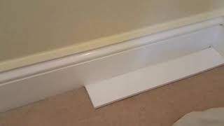 How To Paint Skirting Without Masking Carpet [upl. by Lilas]