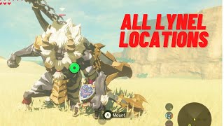 ALL 22 Lynel Locations  The Legend of Zelda Breath of The Wild [upl. by Ludwigg]