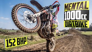 Riding a CRAZY 1000cc Dirt Bike on a Motocross Track [upl. by Arriek721]