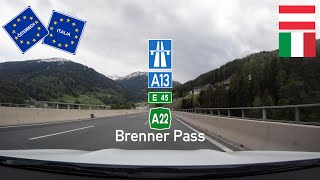 Driving in Austria and Italy The Brenner Pass  Passo di Brennero Scenic Drive POV [upl. by Kcirdez]